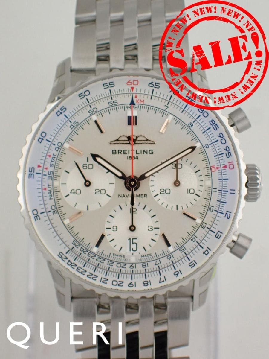 BREITLING Navitimer B01 Chronograph 41 Opaline White AB0139211G1A1 TO311116