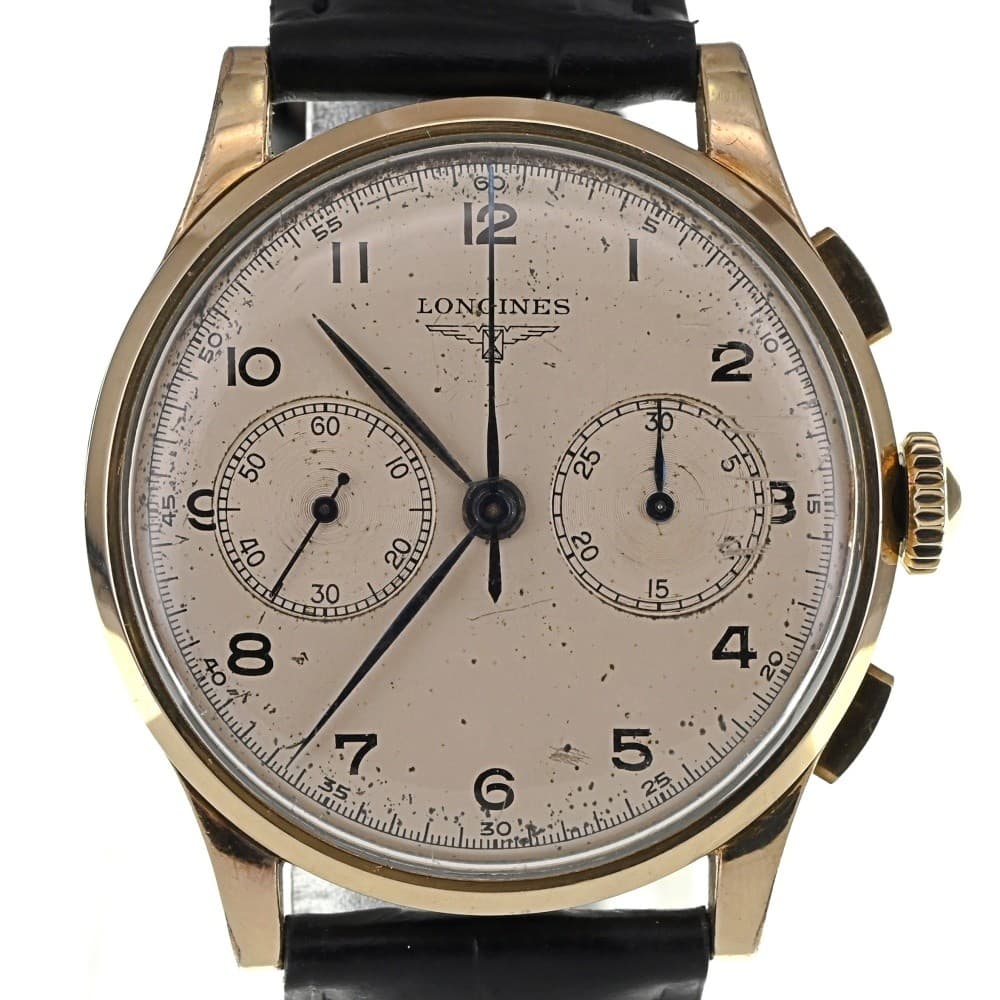 LONGINES 5971-2 vintage Flyback Chronograph Cal.30CH Hand Winding Men's Z#150289