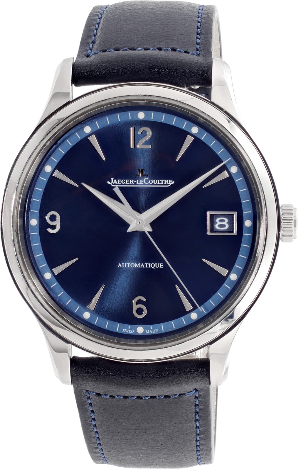 Jaeger LeCoultre Date "Master Control" Q4018480 Stainless Steel Blue dial 40mm A