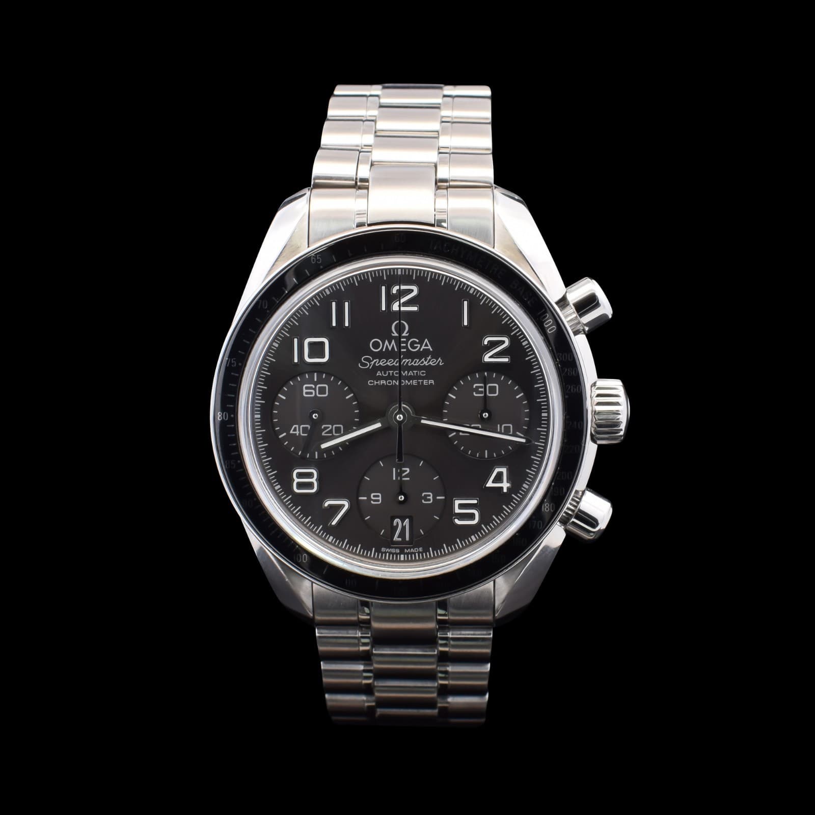 Omega Speedmaster Date |  38mm Grey Dial | Ref. 324.30.38.40.06.001