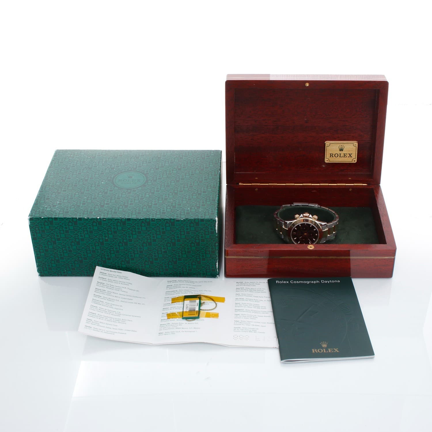 Rolex Cosmograph Daytona 116523 Men's Steel & Gold Watch Box & Papers
