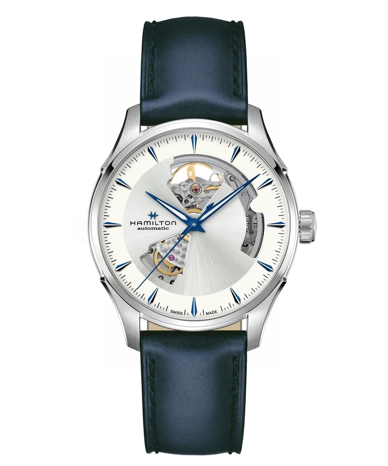 Unused HAMILTON Jazzmaster H32675650 White Automatic Men Watch in Box