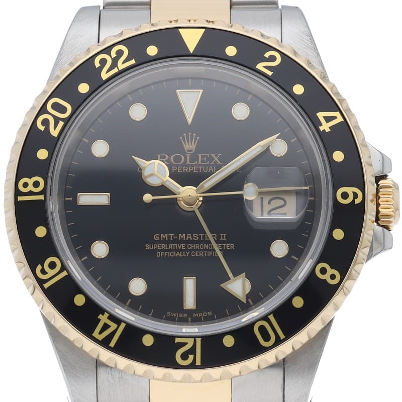 ROLEX GMT Master II Buckle Combination 16713(K) K18YG/Stainless Steel mensWa...