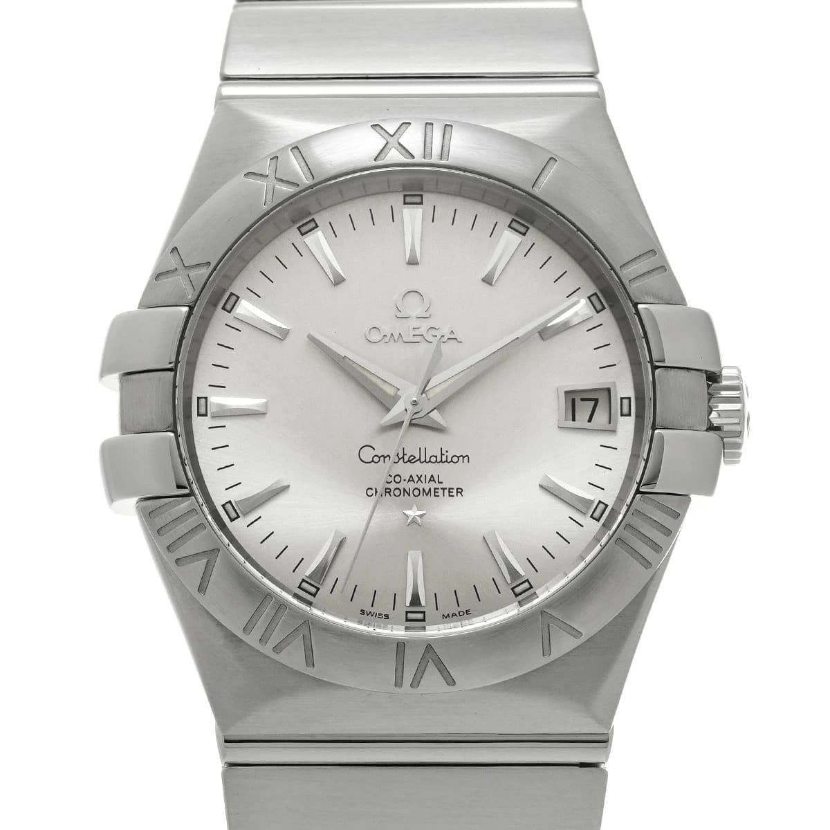 Omega Constellation Co-Axial 123.10.35.20.02.001 Automatic 35mm Papers Silver