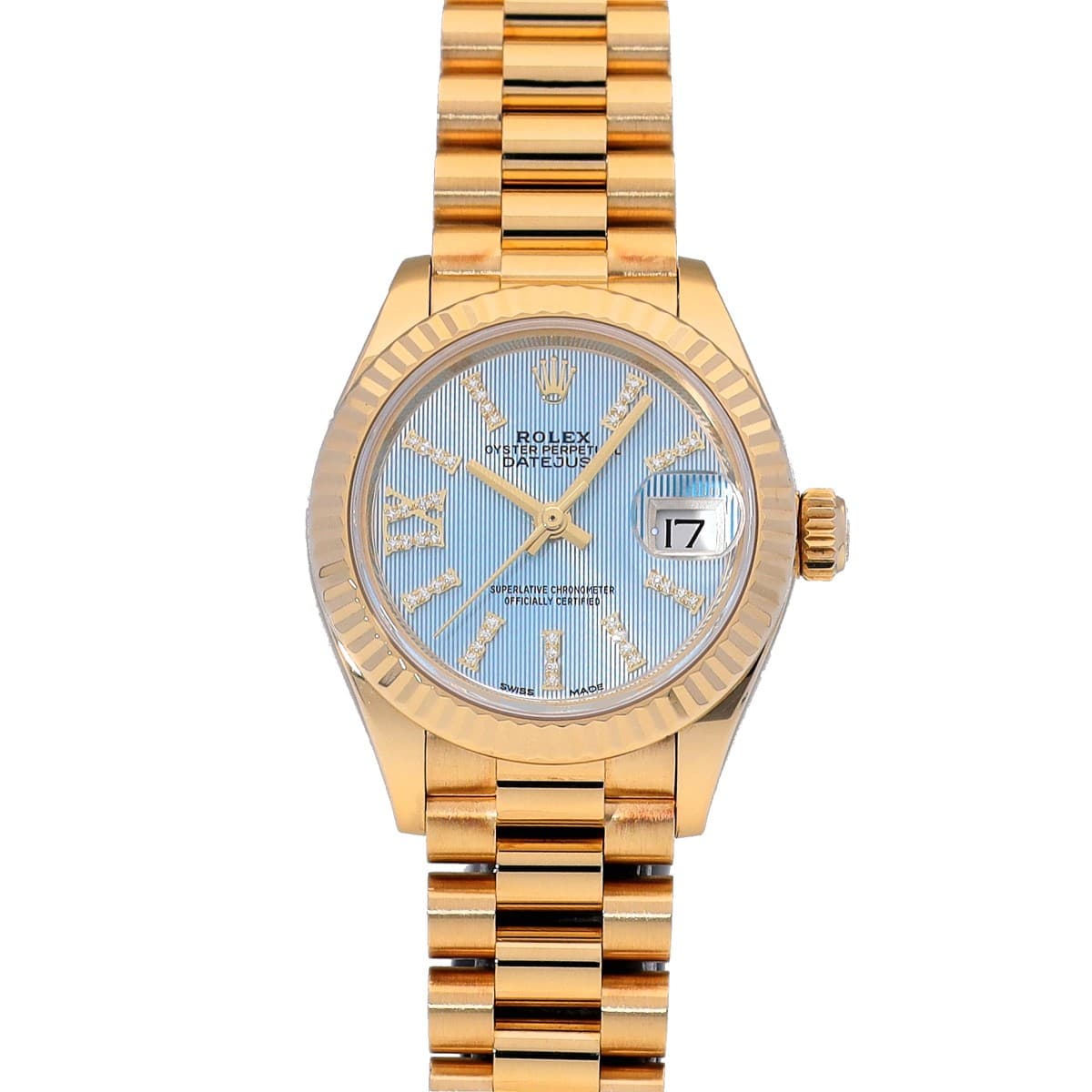 ROLEX Datejust 279178G Cornflower blue/diamond WATCH 724680