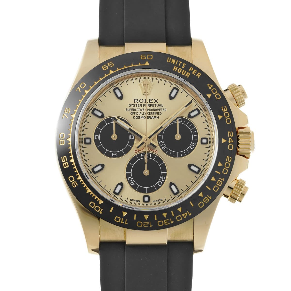 ROLEX Cosmograph Daytona 116518LN Champagne/black WATCH 730217