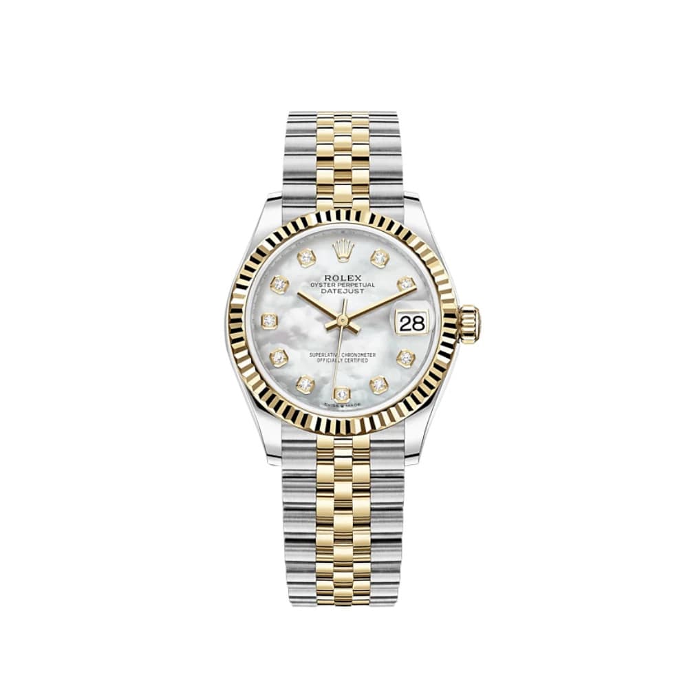 Rolex Datejust 31 278273 'Ladies' Yellow Gold Stainless Steel White Mother of