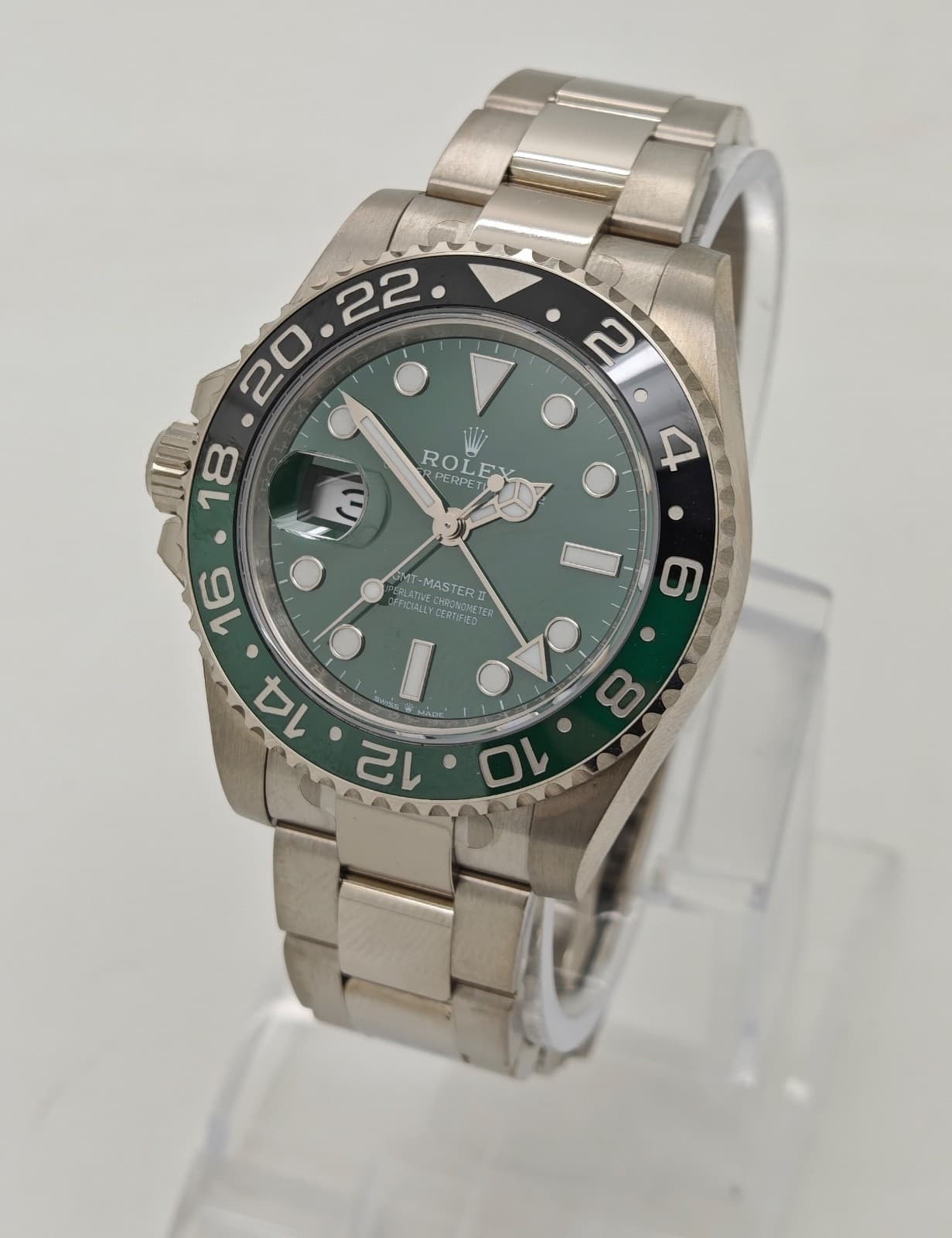 Rolex GMT-Master II 18K White Gold Sprite Green Dial Watch 126729VTNR 2026 B&Ps