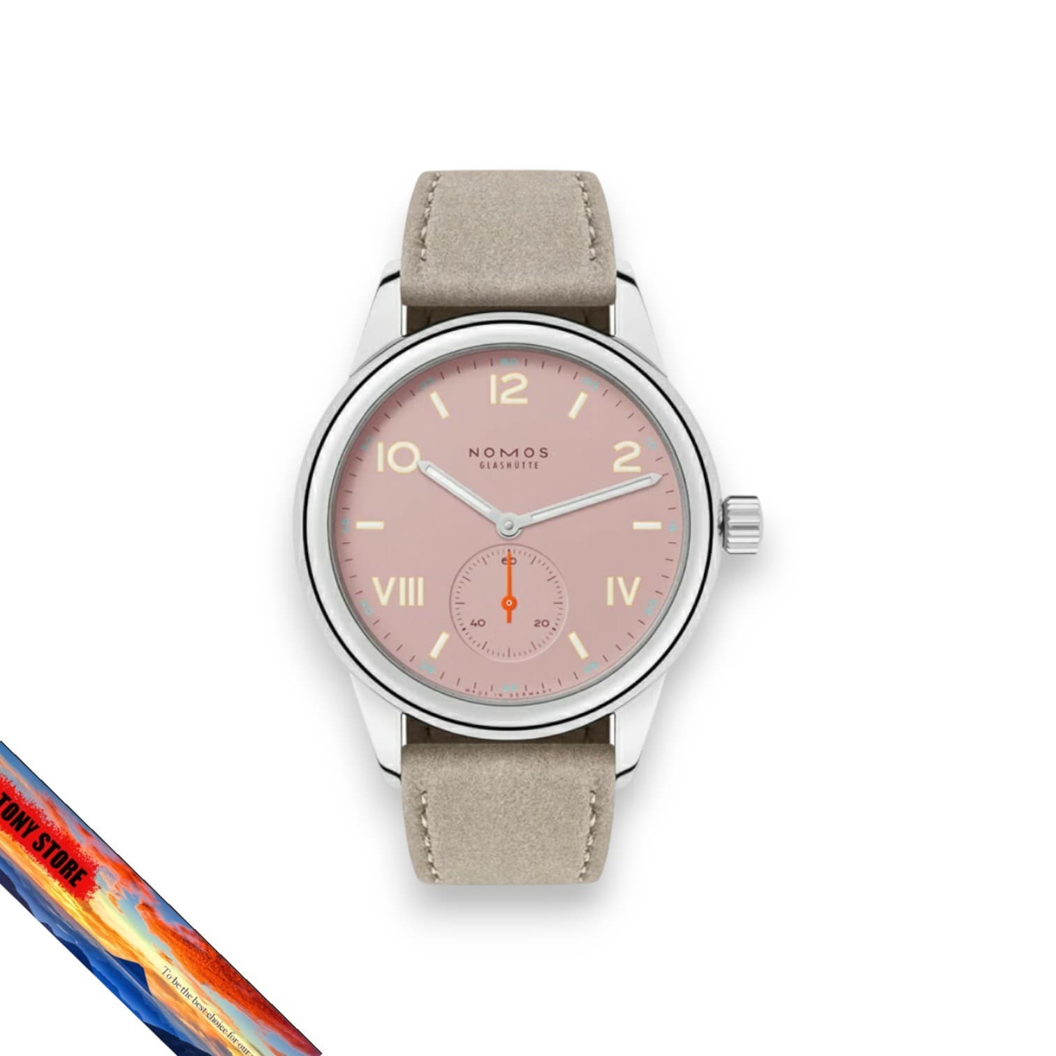 NOMOS NM706.GB Club Campus Full Rose Pink Dial NM706GB Manual Watch Wristwatch