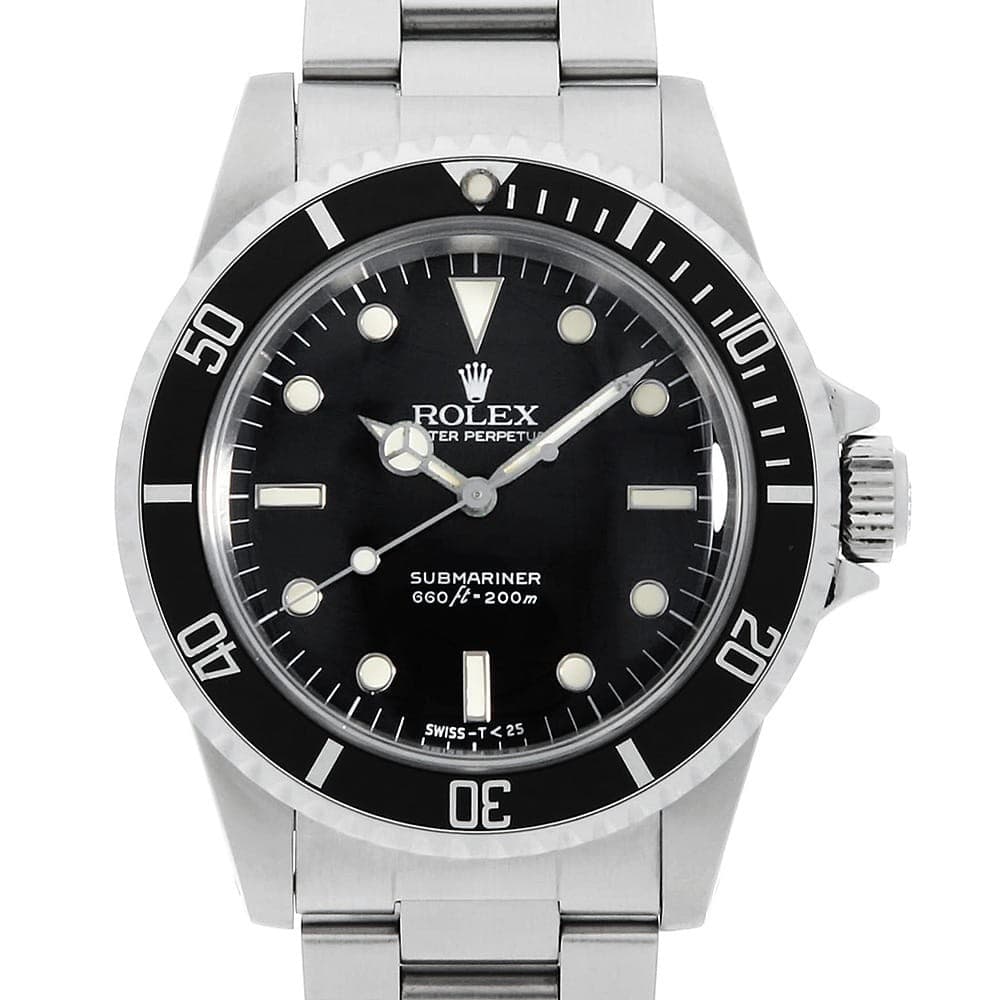 ROLEX SUBMARINER 5513 black Spider Dial All Tritium 87 Number antique mens