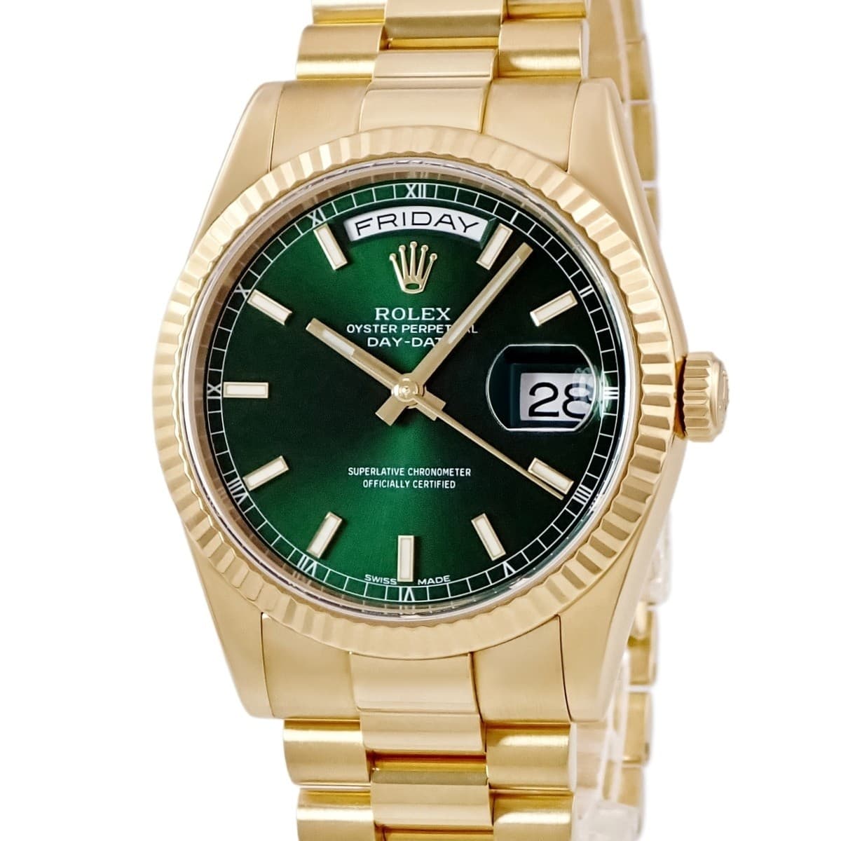 Rolex Day-Date Luminous Hands/Markers 118238 Green TO332605