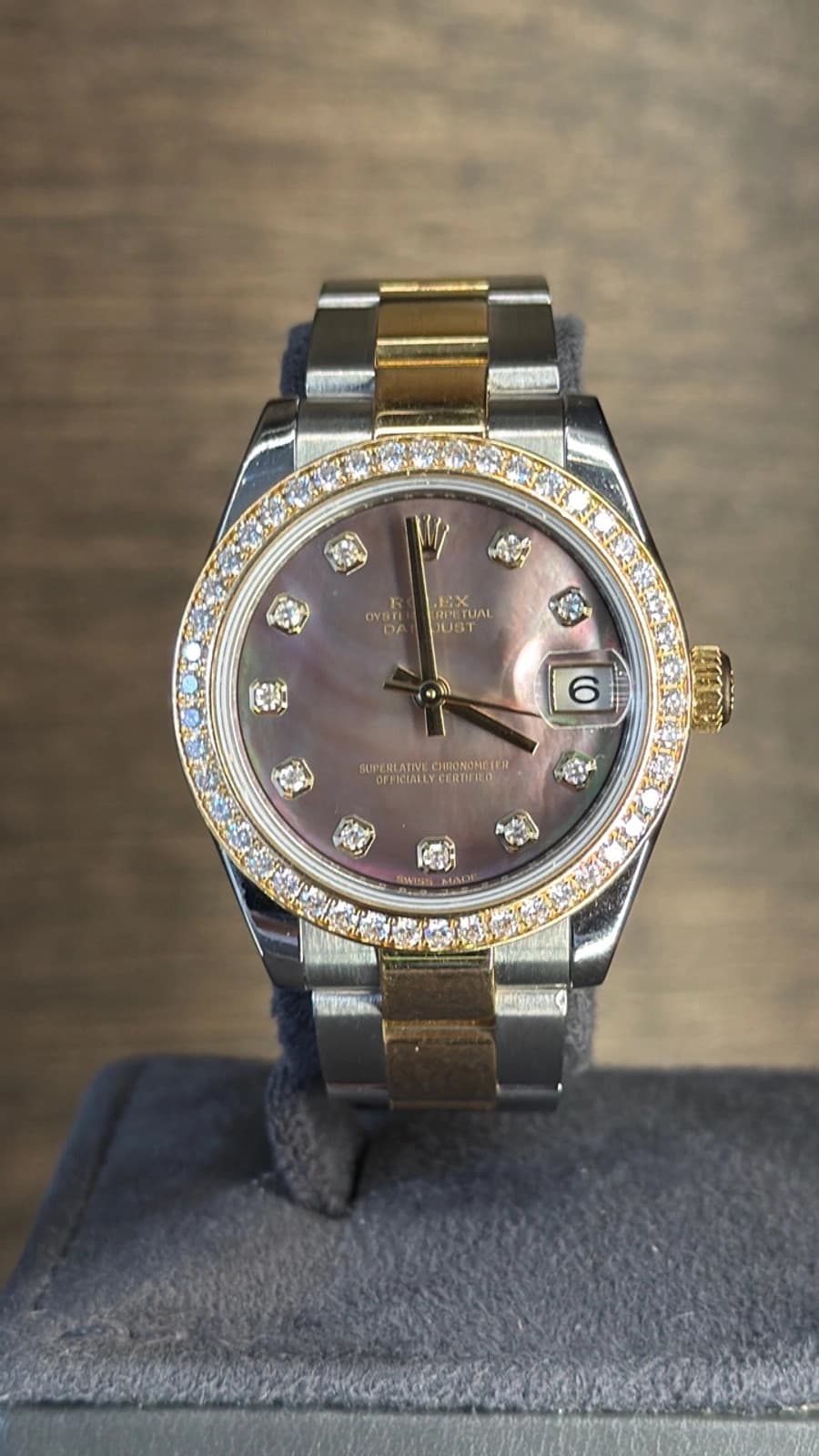 Rolex Datejust Mop Dial on Oyster 178383 Card 2017
