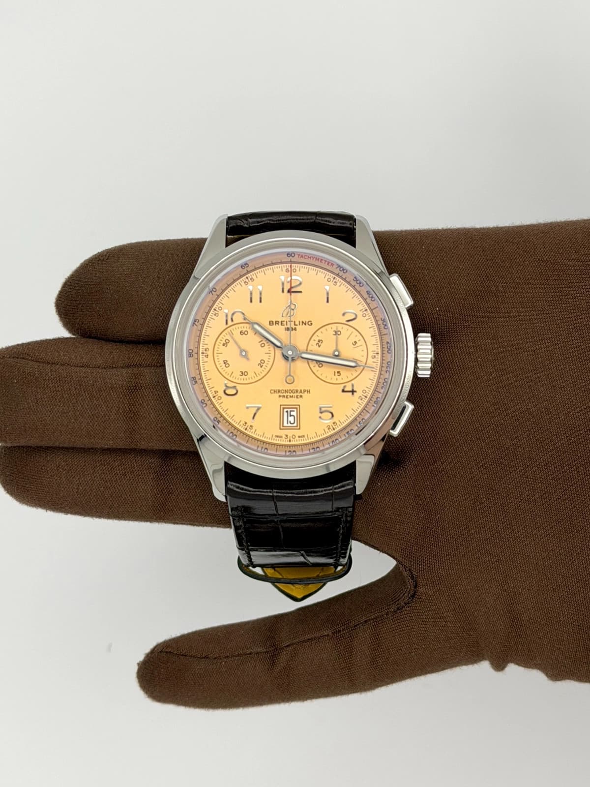 Breitling Premier B01 Chronograph 42 Copper AB0145 Unworn Box Card