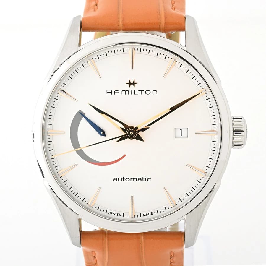 Hamilton Jazzmaster Power Reserve Auto Automatic Watch H32635511 42mm White Dial