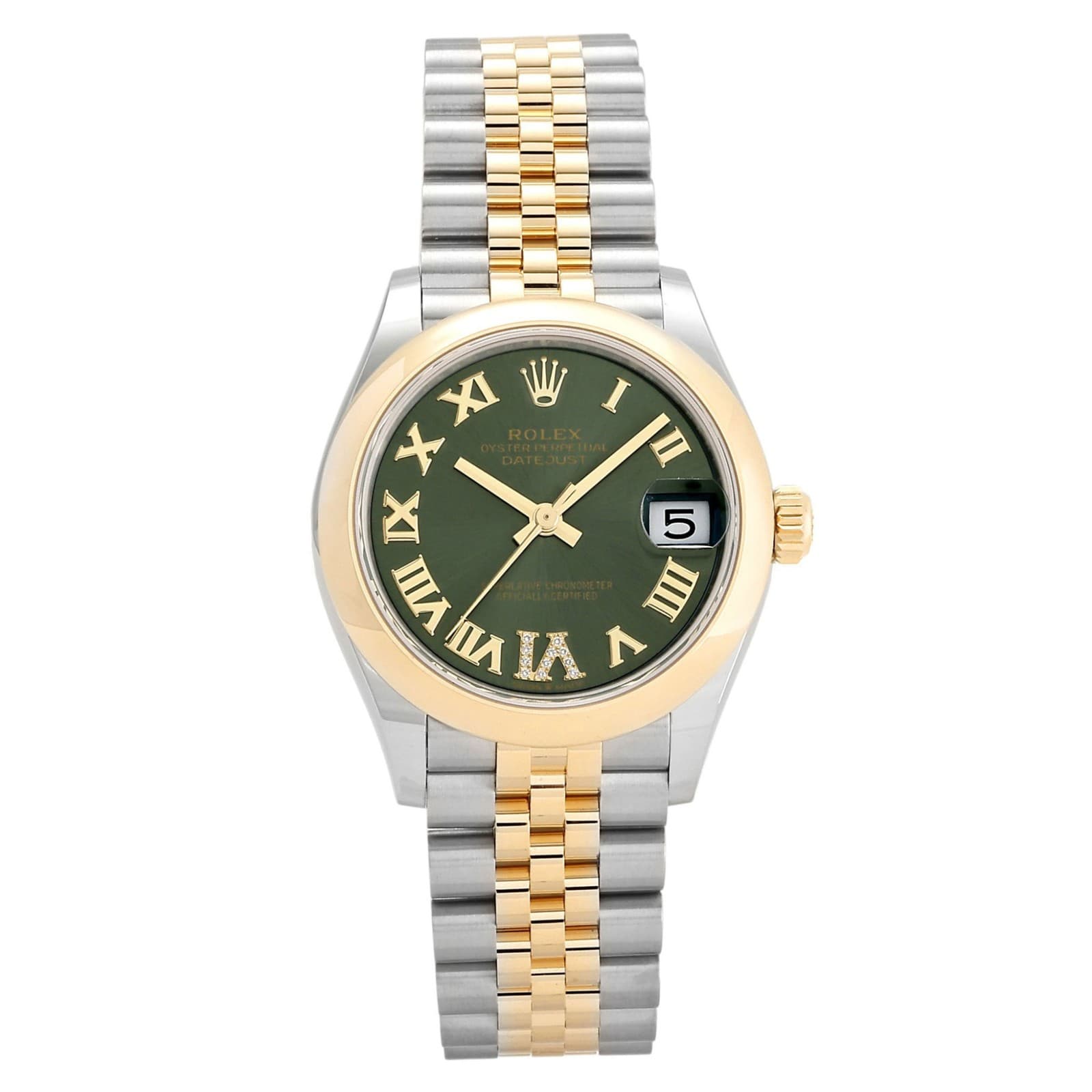 Rolex Datejust 278243 Automatic winding 31mm Olive green/Rome VI diamond