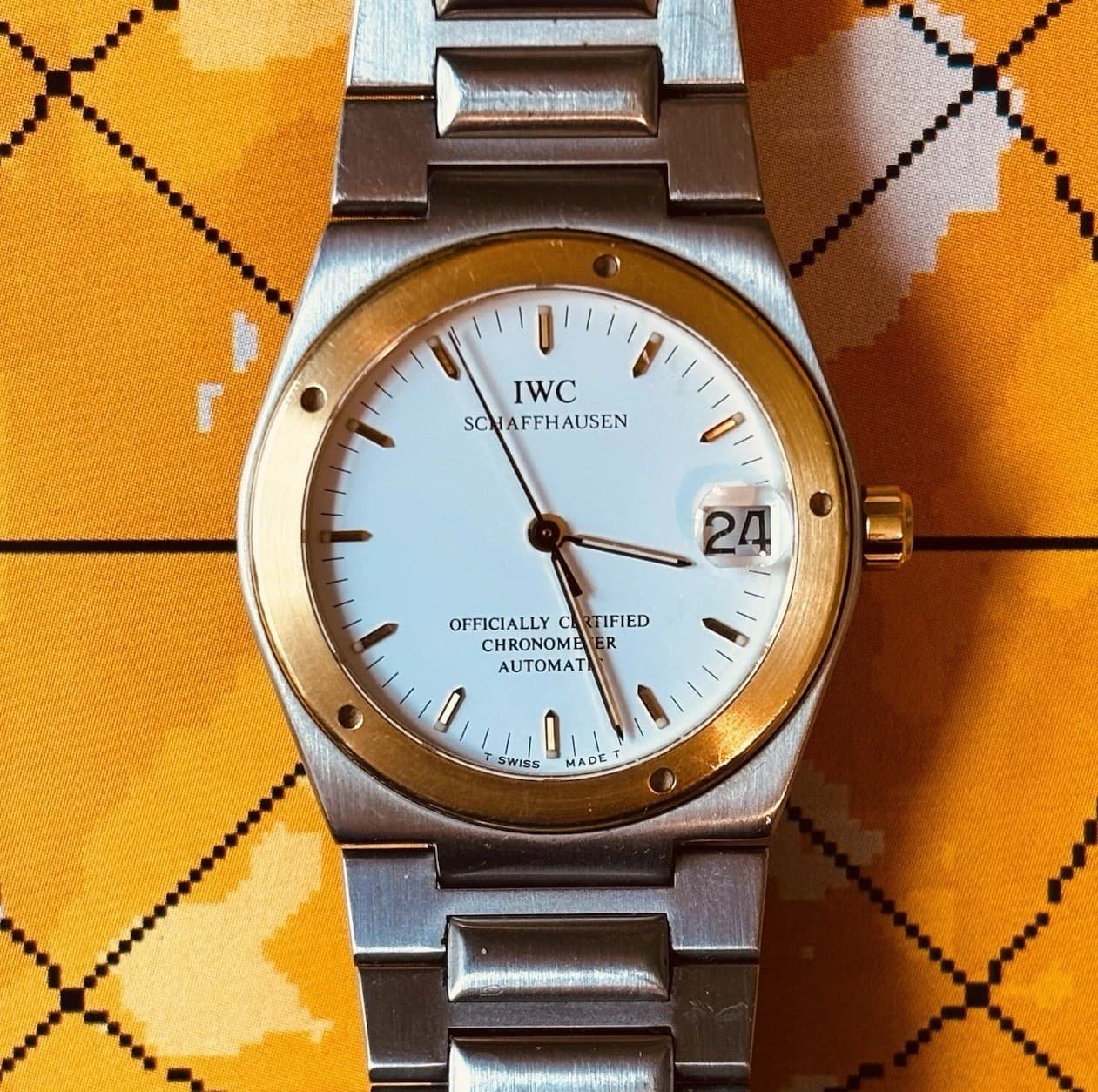 IWC Ingenieur 3521 - Neovintage Two Tone Genta Design