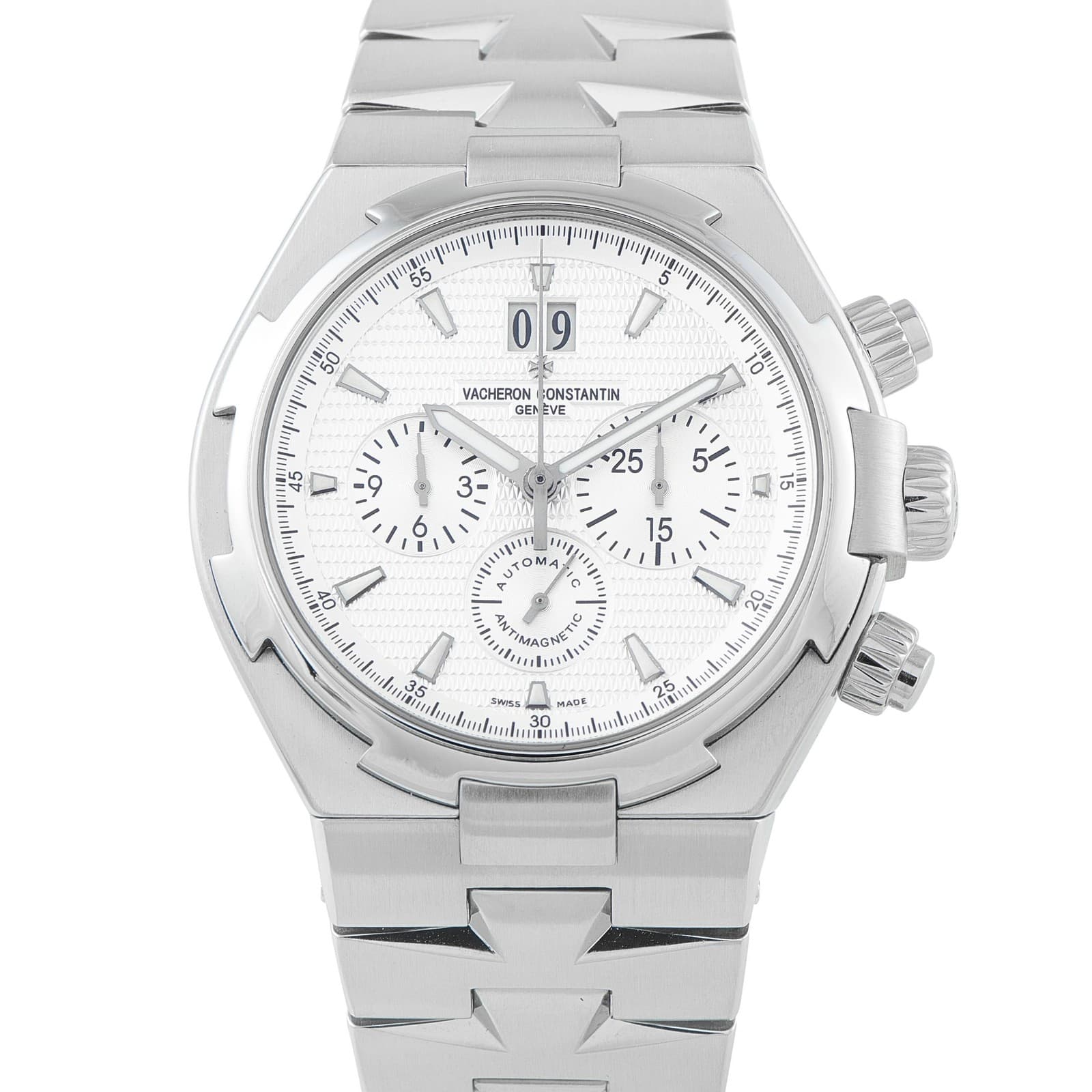 Vacheron Constantin Overseas Chronograph Steel Watch 49150/B01A- 9095