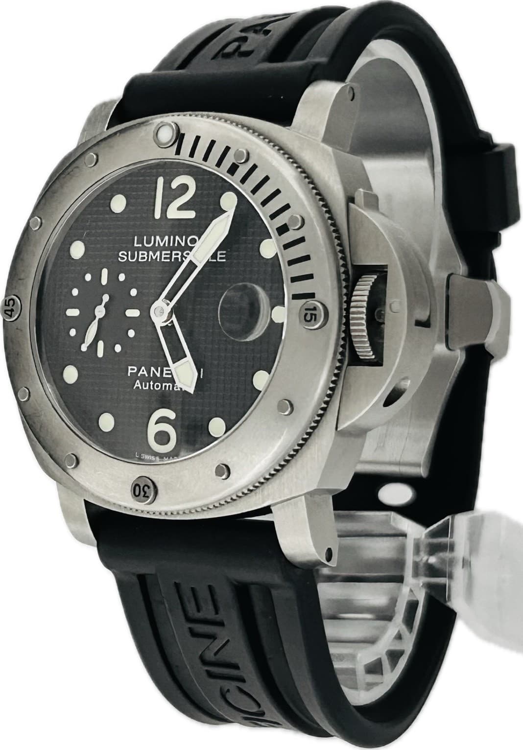 PANERAI Luminor Submersible Titanio PAM00025 OP6772 Mens Watch Excellent A7562