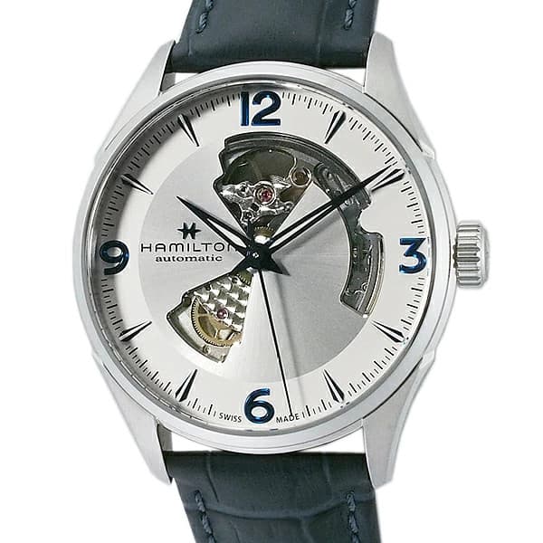 Hamilton Jazzmaster Viewmatic Open Heart H32705651 Men’s Blue Silver Watch Used