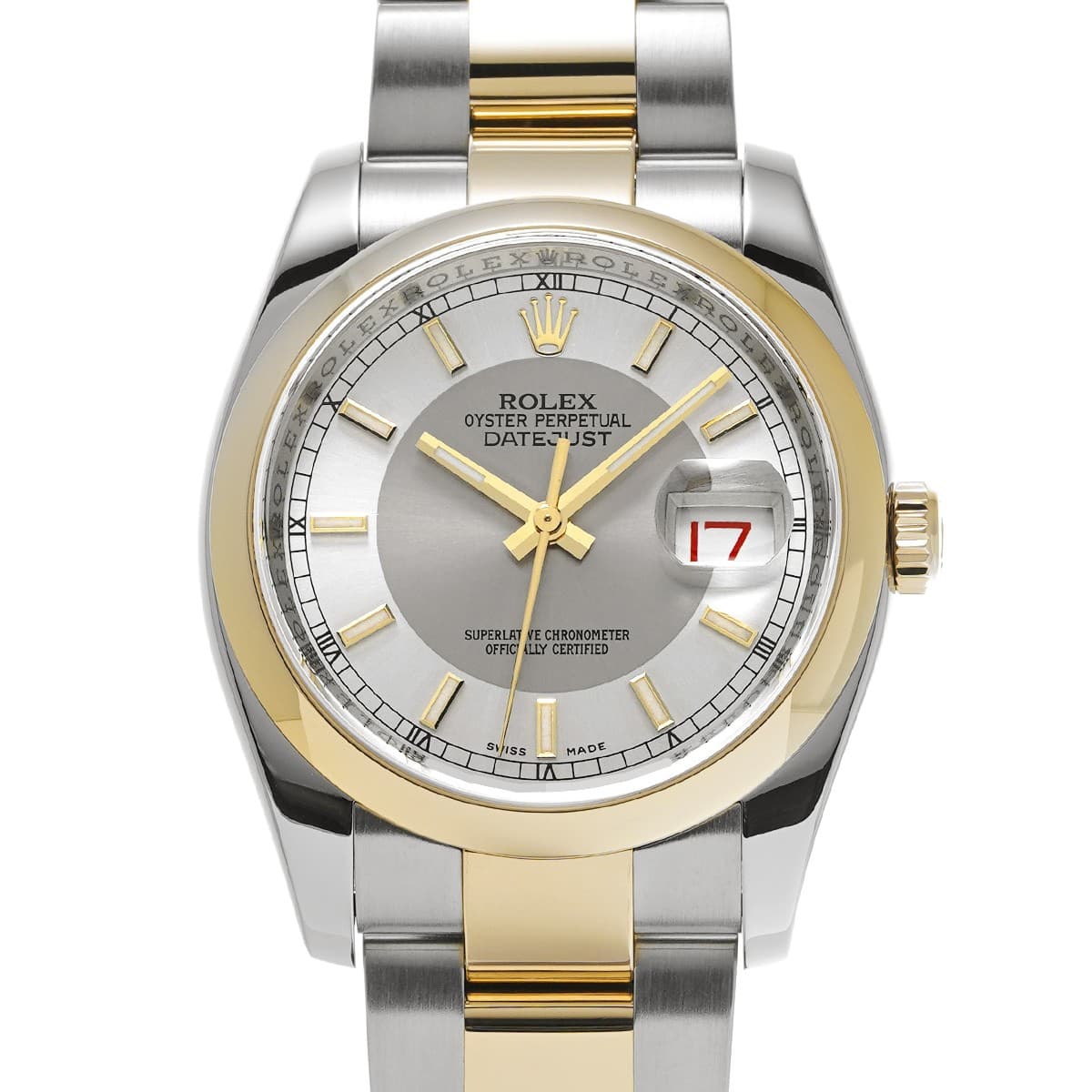 ROLEX Datejust 116203 gray/Silver WATCH 721937