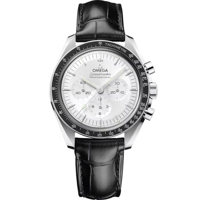 Omega Speedmaster Moonwatch Silver Dial 18k Gold Men's Watch 310.63.42.50.02.001