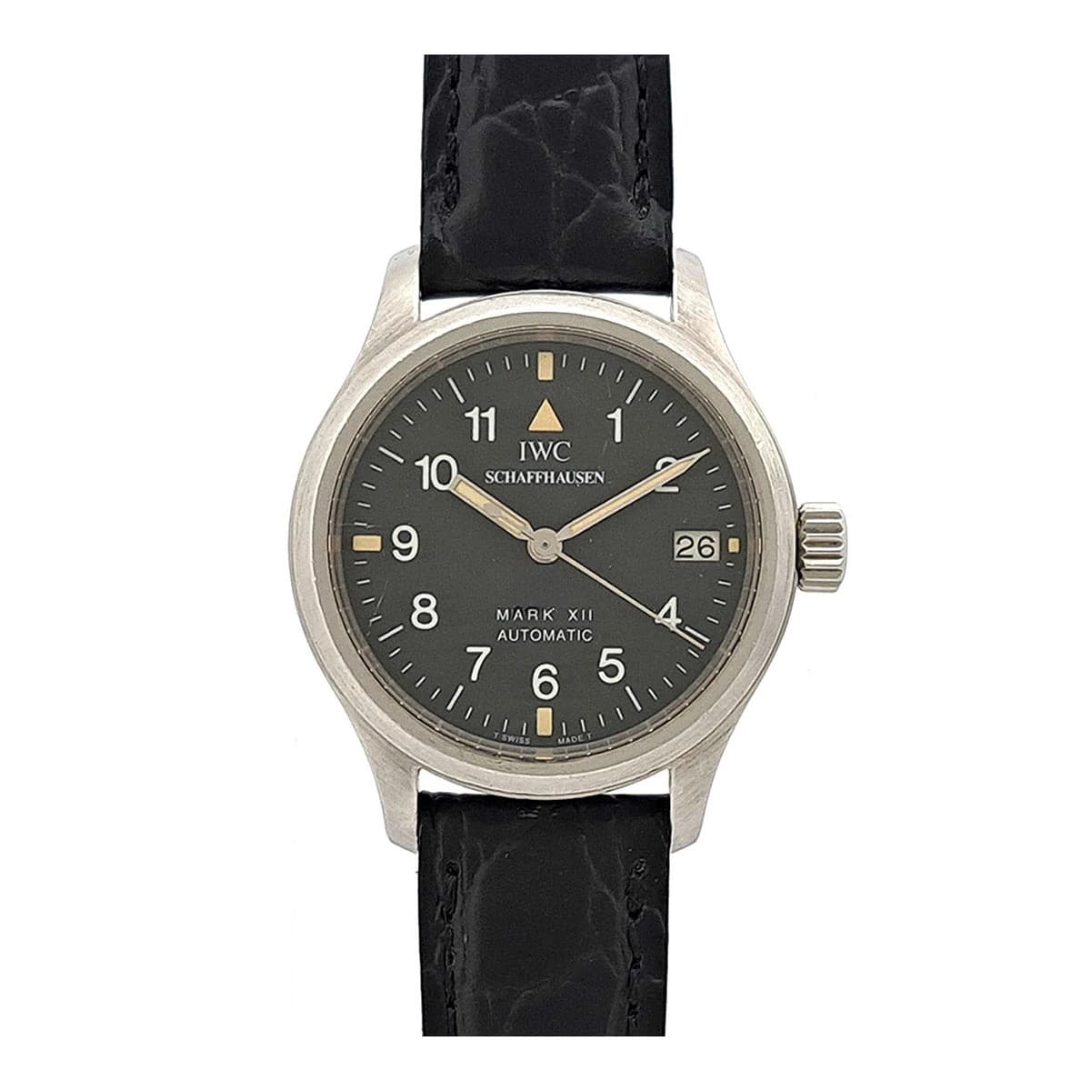 IWC Mark XII Ladies IW4421 Stainless Steel 28mm Black Dial Automatic #TSW322