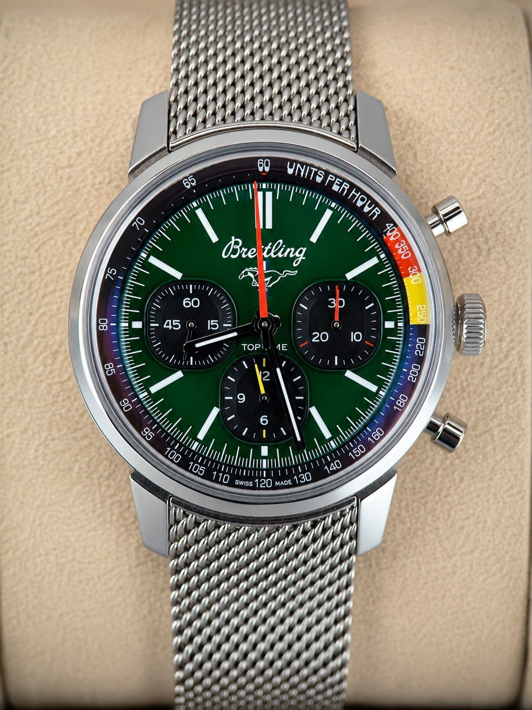 Breitling Top Time - AB01762A1L1A1 - Chronograph Green Dial - "Ford Mustang"