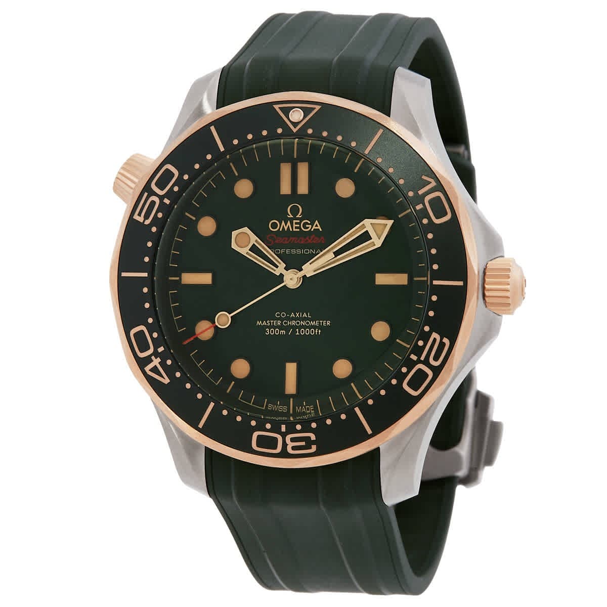 Omega Seamaster Automatic Chronometer Green Dial Men's Watch 210.92.42.20.10.001