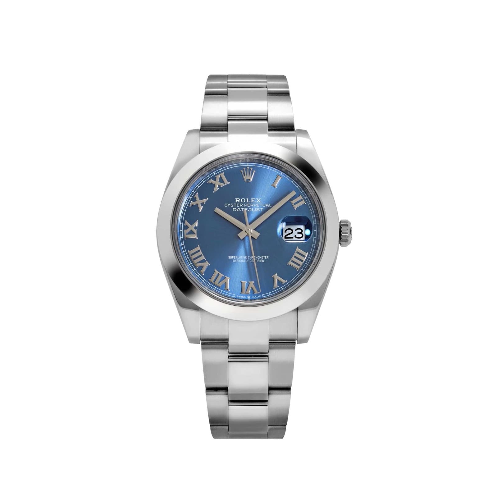 Rolex Datejust 41 126300 Stainless Steel Blue Roman Dial Oyster (2024)