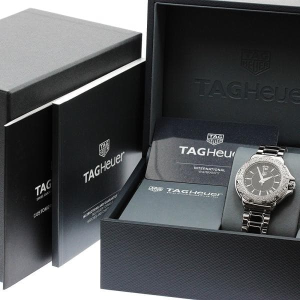 TAG Heuer Formula 1 WAH1214.BA0859 35mm SS Black Dial Quartz Date Watch #C7379