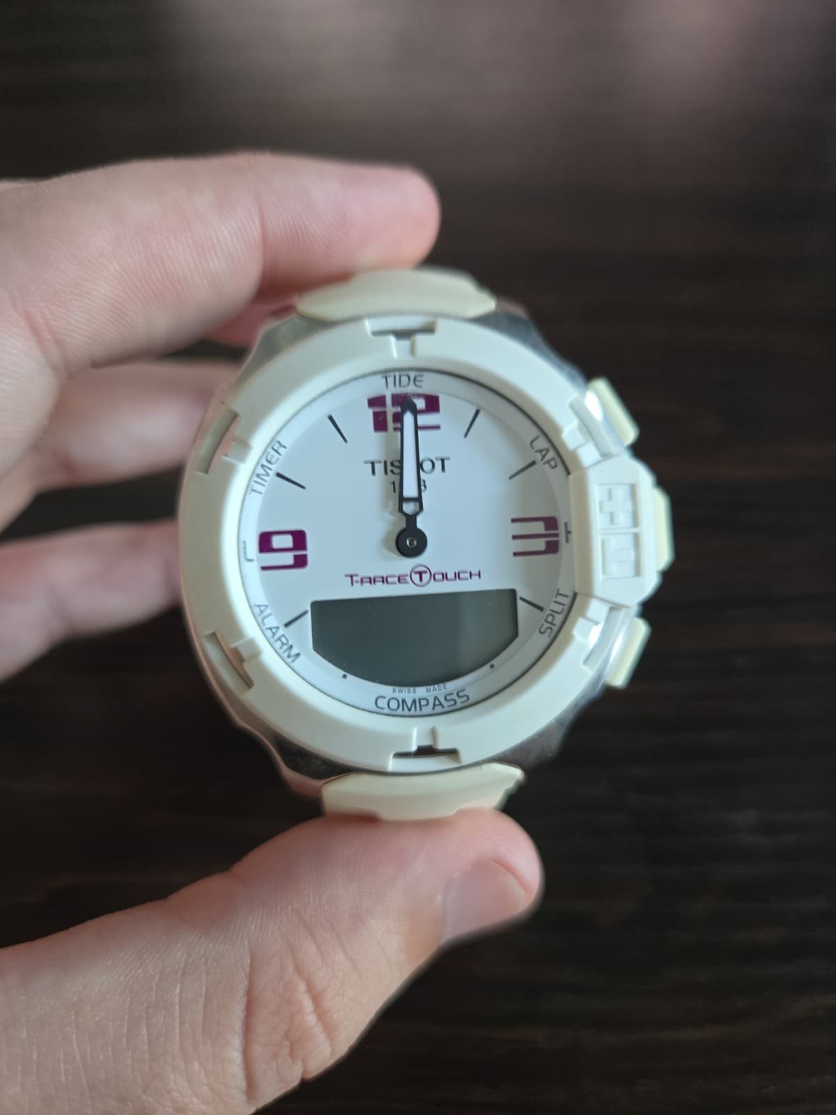 Tissot T-Race Analog Digital White Rubber Watch T0814201701700