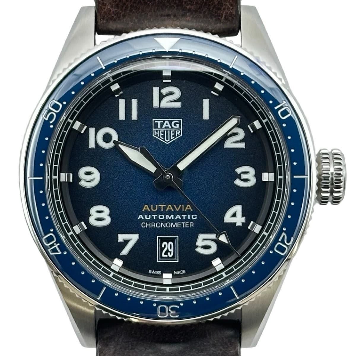 TAG HEUER WBE5116.FC8266 Autavia Calibre 5 Blue Dial SS Automatic Men's Watch