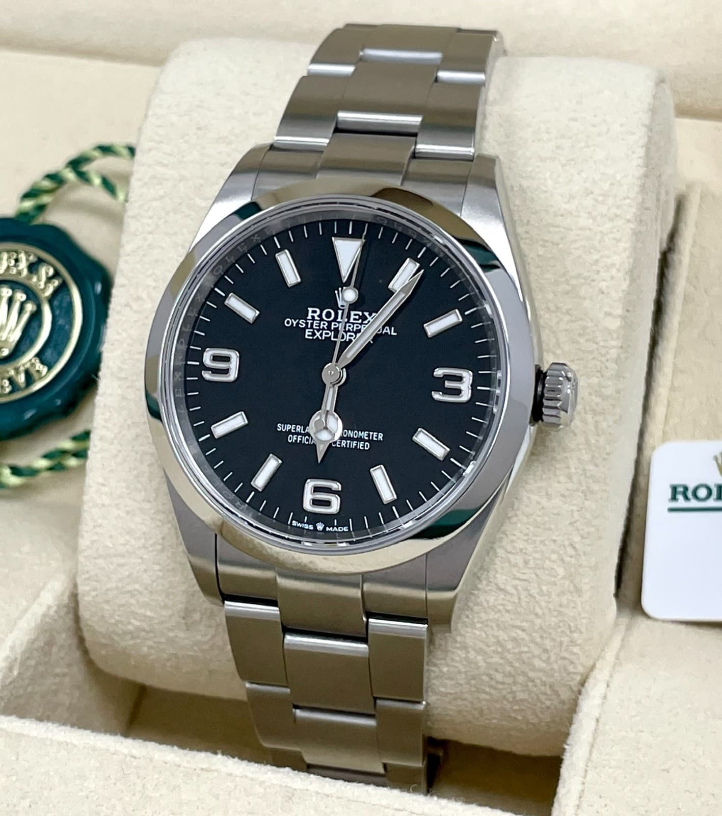 ROLEX EXPLORER BLACK DIAL 36MM 124270 BOX & CARD 2023 SPORTS WATCH