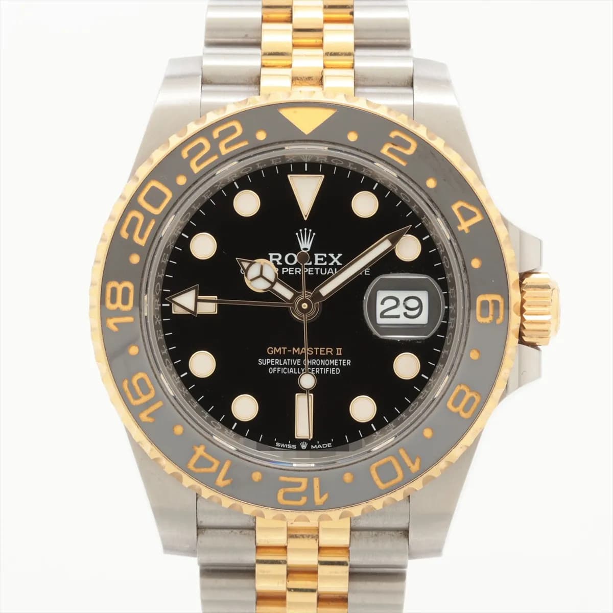 Rolex GMT Master II 126713GRNR SS×YG SS×YG AT black dial