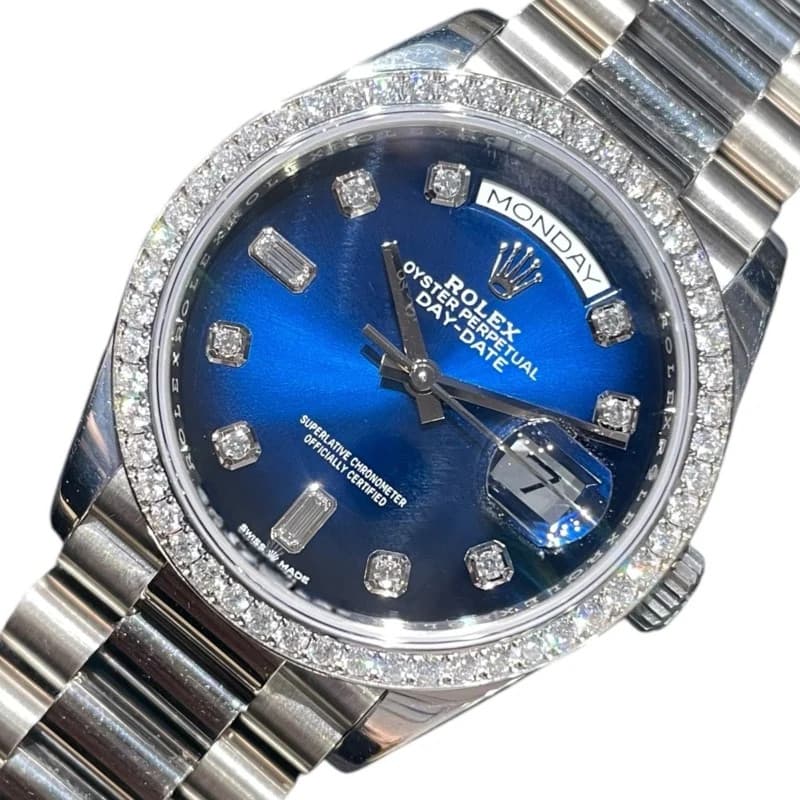 Rolex Day-date 36 128349rbr K18wg Automatic Mens Watch Used