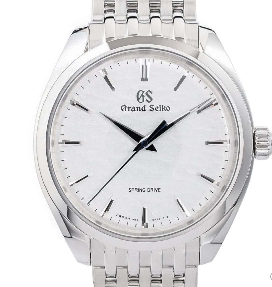 Grand Seiko SBGY013 Spring Drive Men's Watch SS Silver Sapphire Crystal Back