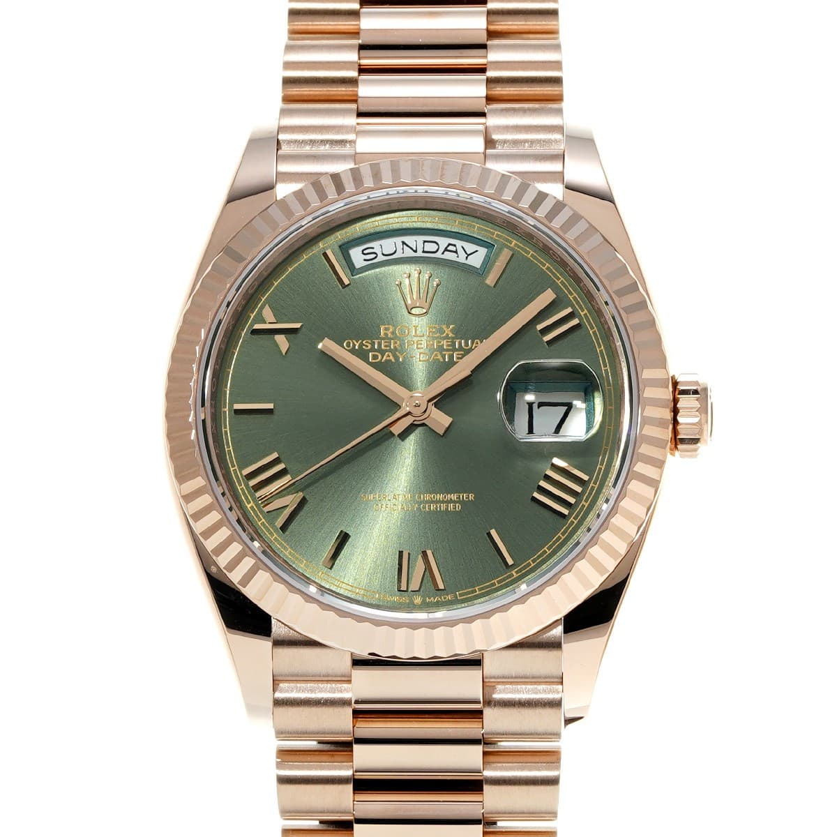 ROLEX Day-Date 36 128235 Olive green WATCH 725146