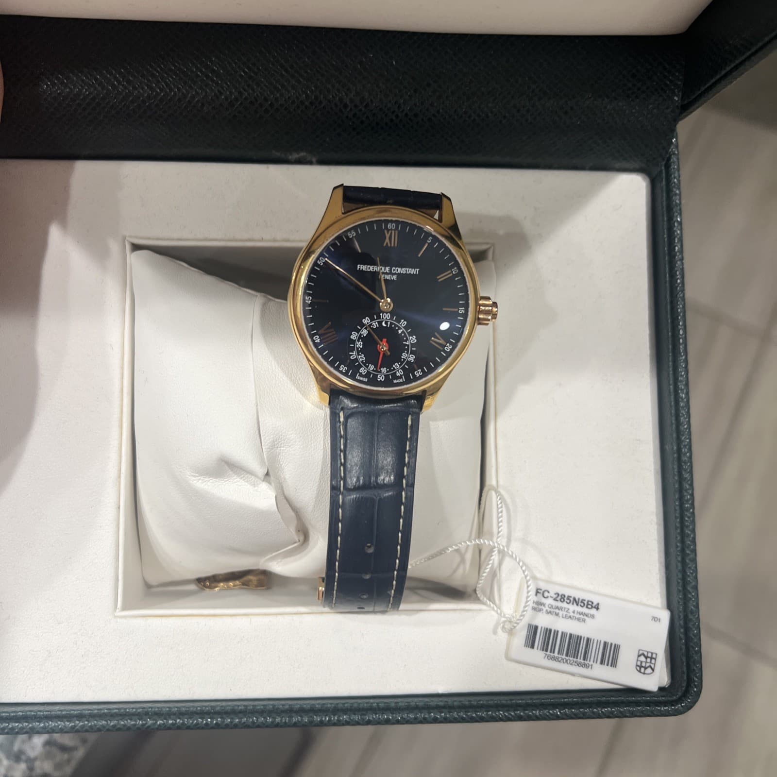 FREDERIQUE CONSTANT WATCH SLIM LINE MANUFACTURER FC-710N4S4 42MM BLUE