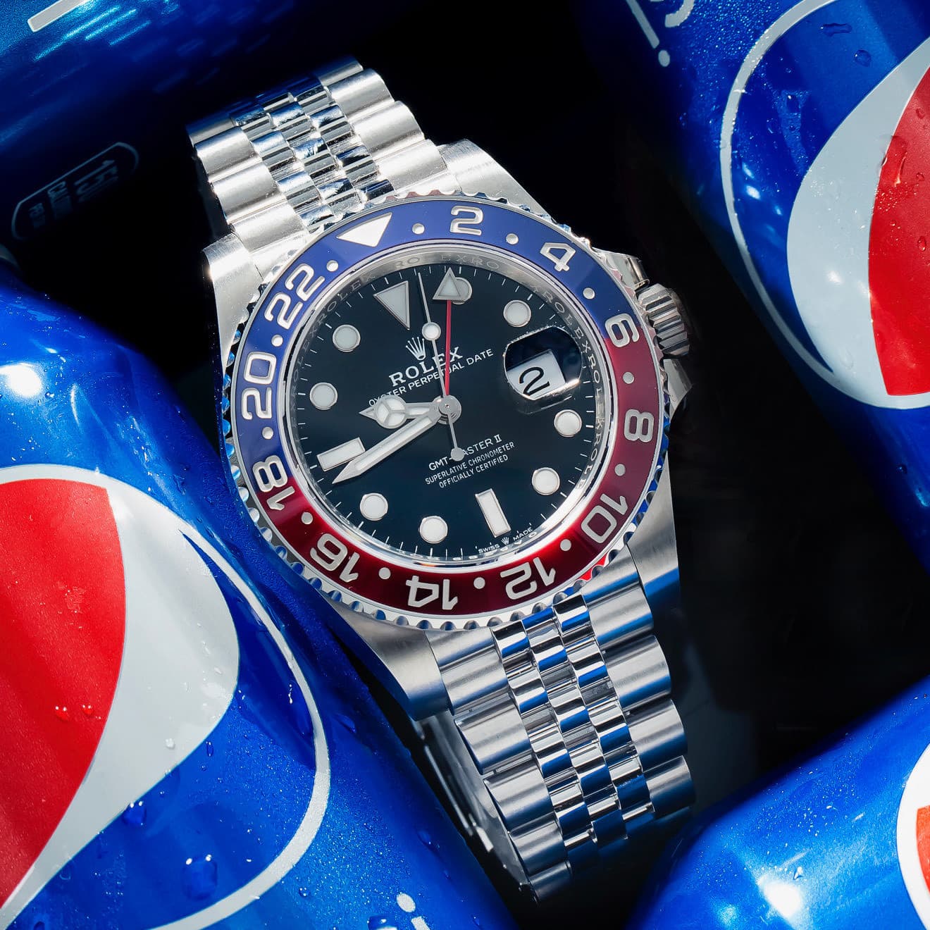 Rolex GMT Master II 40mm Pepsi Jubilee Bracelet 126710BLRO 2020