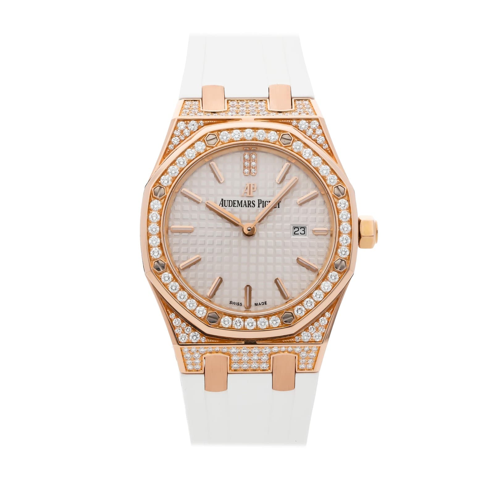 Audemars Piguet Royal Oak Rose Gold Quartz 33mm Diamond 67652OR.ZZ.D011CR.01