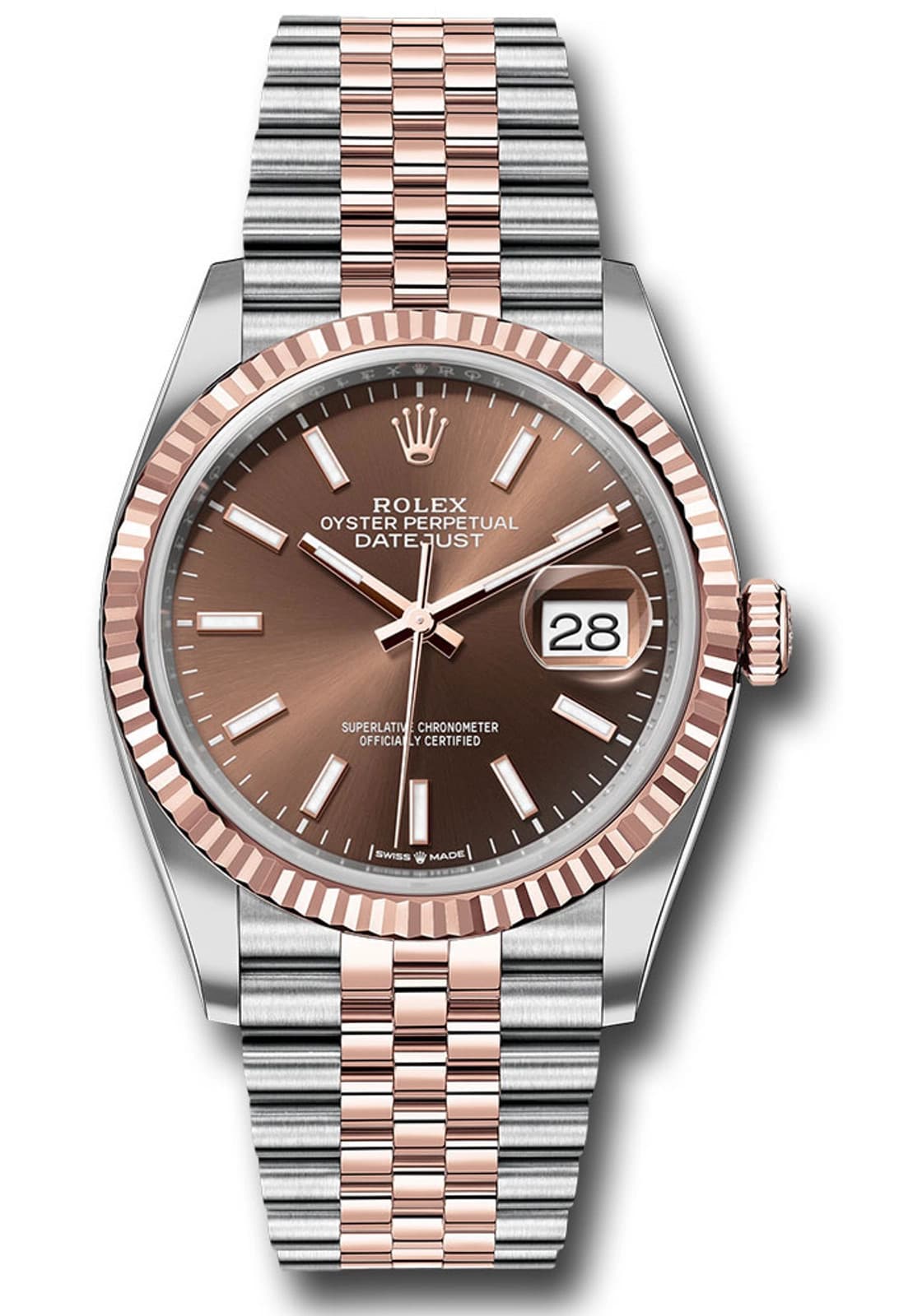 Rolex Datejust 36 Chocolate Index Dial on Jubilee 126231 Card 2025