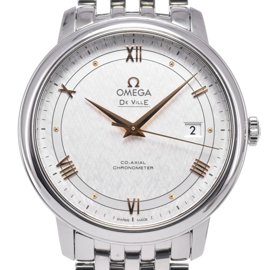 Omega De Ville Prestige Co-Axial Silver 424.10.40.20.02.004 Automatic #AOHW1956