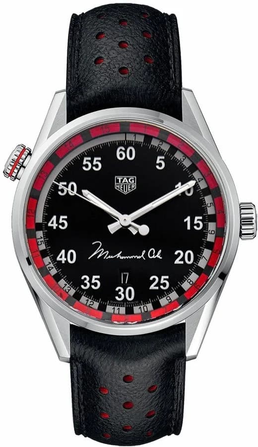 Tag Heuer Carrera 43mm Ring Master Black Arabic Dial Steel Men's Watch WAR2A11