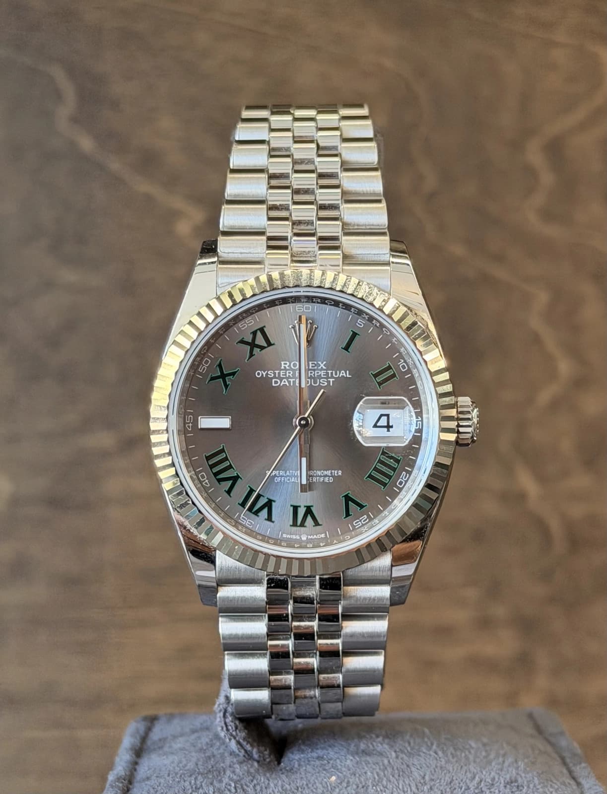 Rolex Datejust 36 Slate Roman Dial on Jubilee 126234 Card 2025