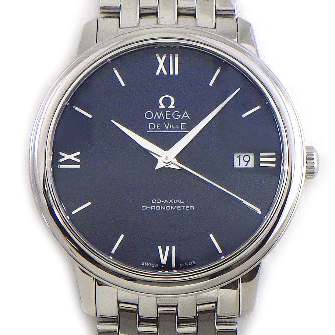 OMEGA Watch De Ville Prestige Co-Axial 424.10.37.20.03.001 Navy Dial SS AT