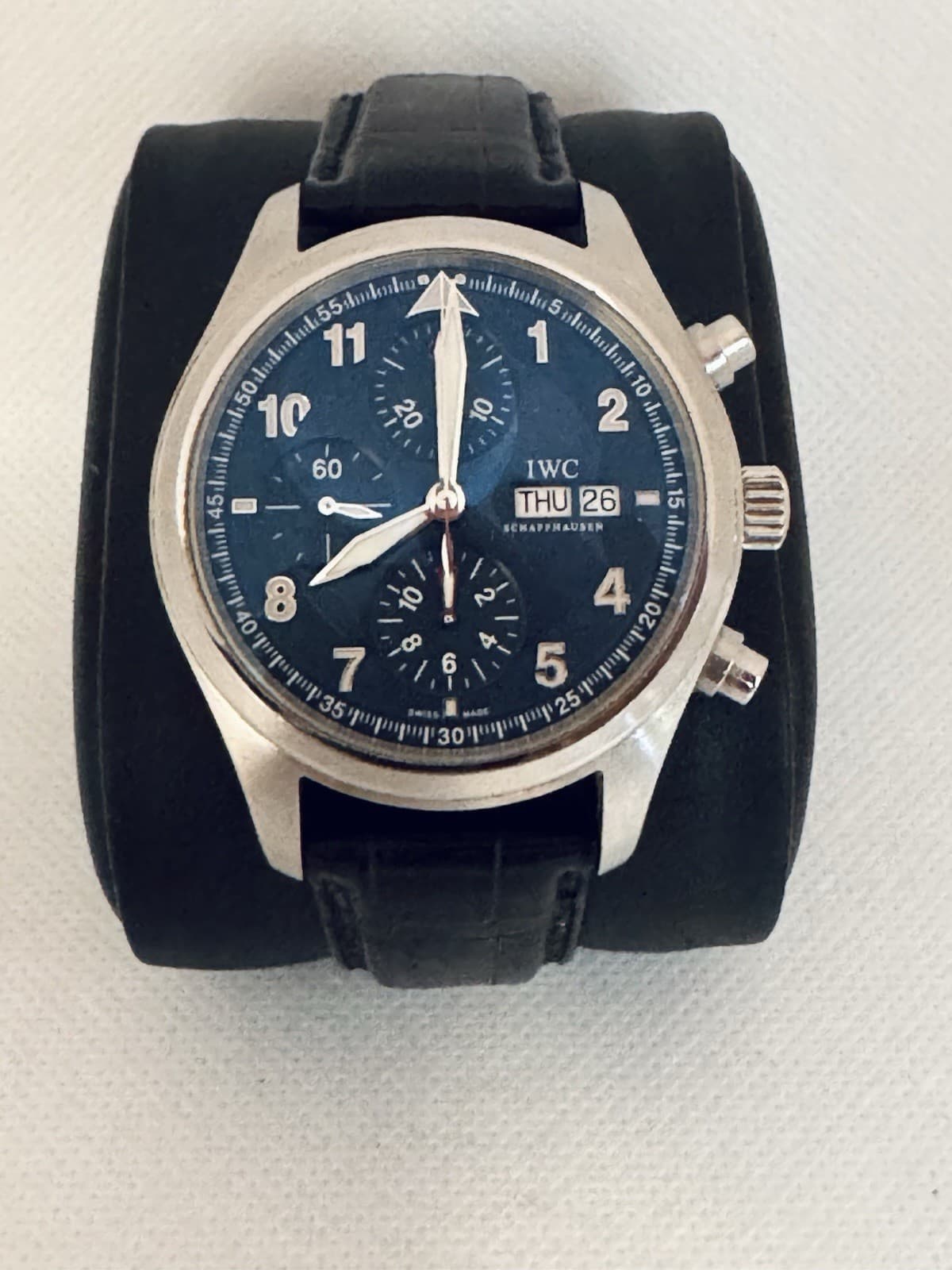 IWC Pilot's Watch Chrono Laureus Limited Edition Steel Auto 42mm Watch IW3717-12