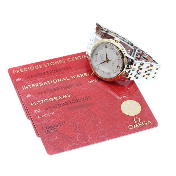 OMEGA De Ville Prestige 424.20.33.20.52.002 33mm SS Silver Dial Watch #C12382
