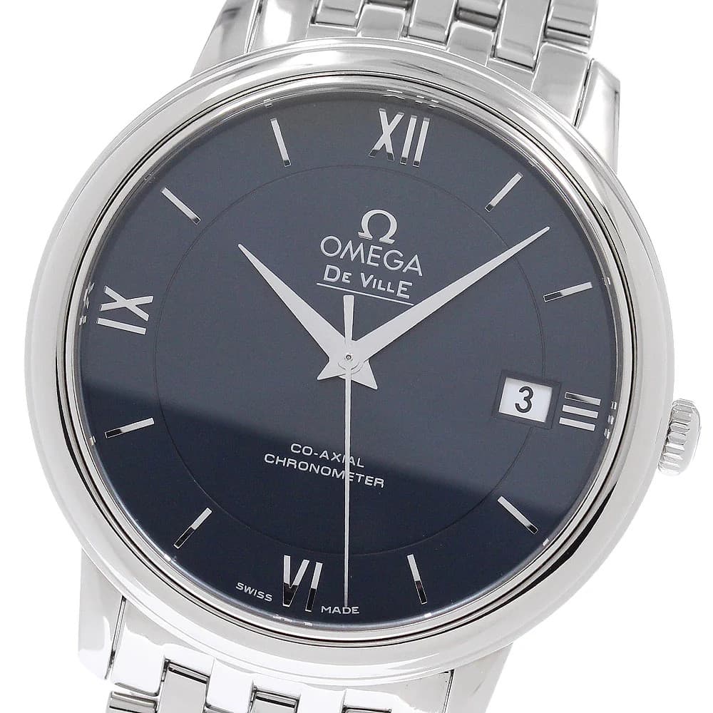 Omega Devil Prestige Date 424.10.37.20.03.001 Navy TO331242