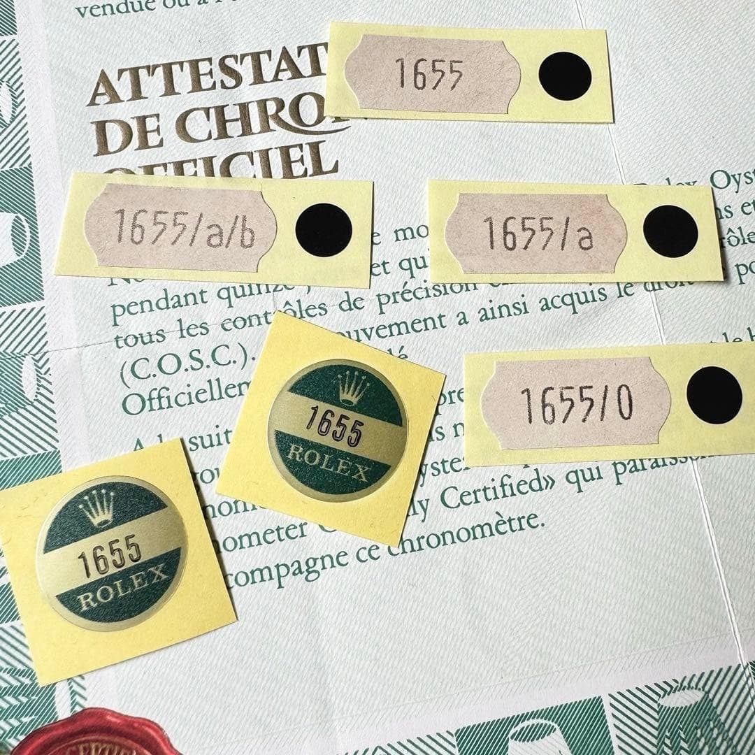 Rolex Explorer II 1655 Reference Stickers Excellent JAPAN
