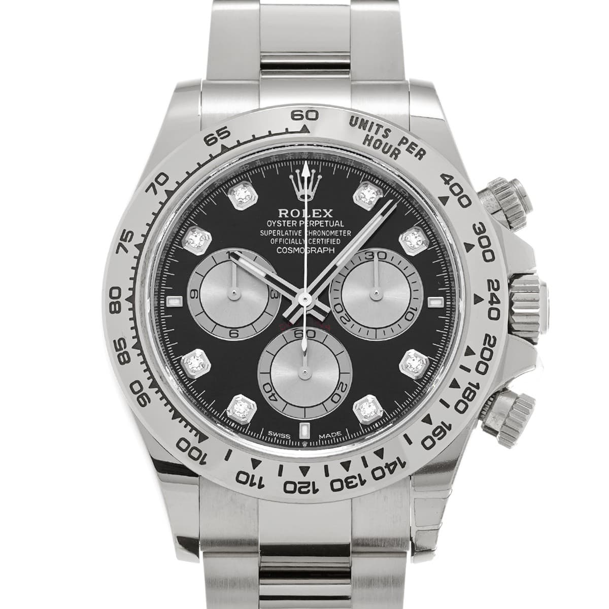 ROLEX Cosmograph Daytona 126509G Bright black/Steel/Diamond WATCH 712866